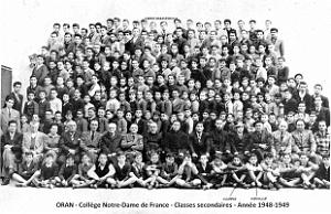Oran - Rue Inkermann - College N.D. de France - Annee 1948-49